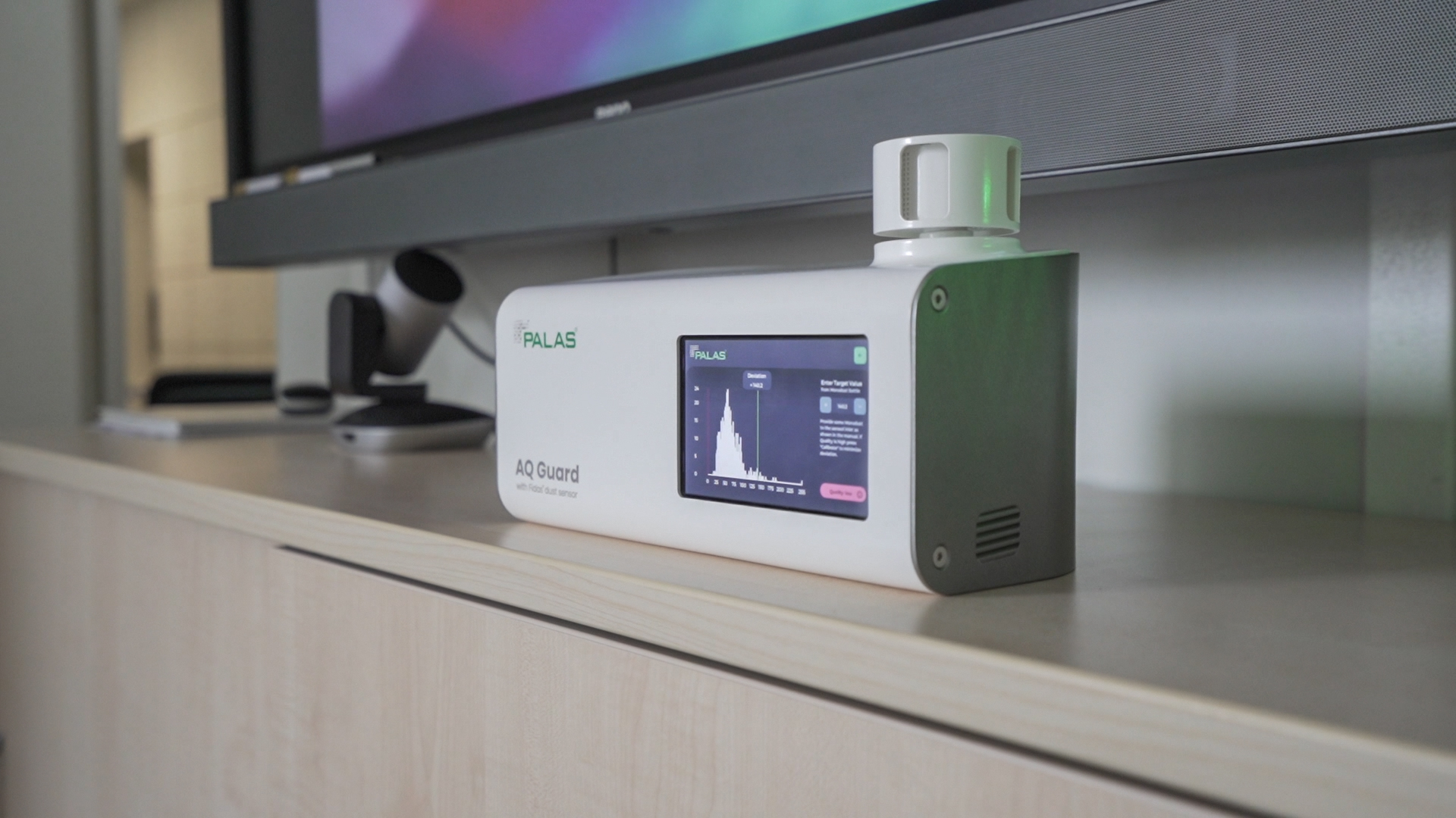 LifeBasis Radondetector, luchtkwaliteitsmonitor, draadloze radonmonitor met scherm voor bewaking van lange en korte tijd, radontester, radonmeter, radon meetinstrument voor kelder en kantoor