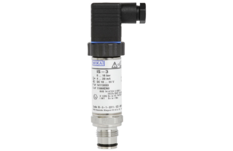 Druktransmitter type IS-3 van Wika met IECEx goedkeuring 