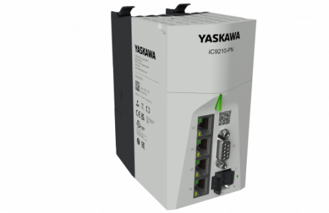 De iC9210-PN is een PLC en het eerste hardwareproduct voor het nieuwe automatiseringsplatform i³ CONTROL van Yaskawa.