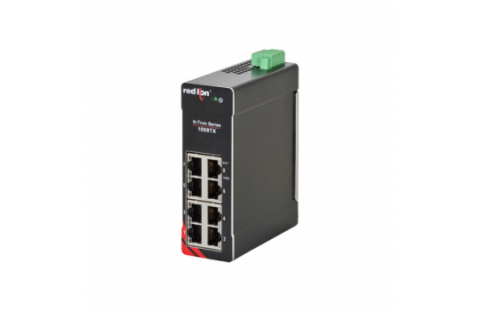Gigabit Ethernet switch 1008TX uit de N-Tron serie van Red Lion