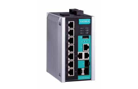 Moxa EDS-510E managed Gigabit Ethernet switch