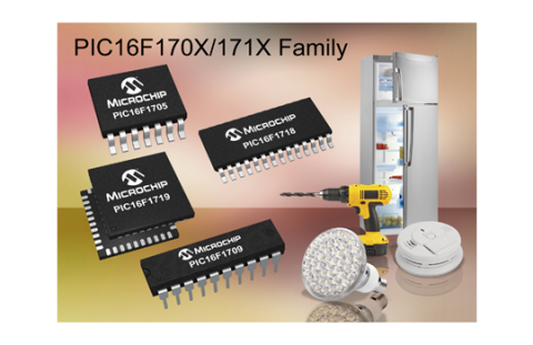 series PIC16(L)F170X en PIC16(L)F171X van Microchip