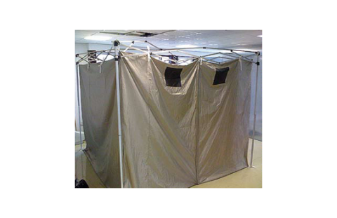 Faraday tent met aluminium montageframe met vensters