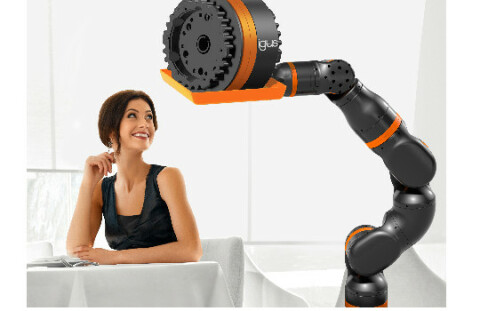 Altijd klaar om u te helpen – de nieuwe ReBeL robot van igus vervult al uw  low-cost-robotica wensen. (Bron: igus B.V.)