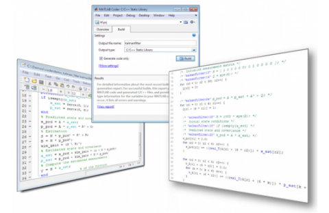 Automatische C-codegeneratie van MathWorks