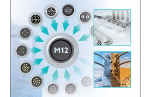 M12 connectoren voor high speed data en vermogen van Phoenix