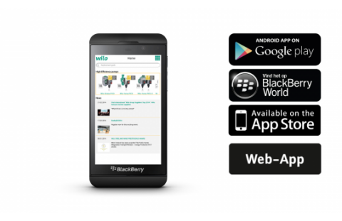 De Wilo-Assistent is er als download voor Android-, BlackBerry- en iOS-toestellen, voor de overige toestellen als web-app.