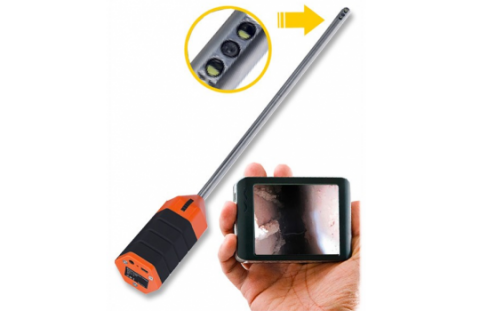 VE100 Video Endoscoop voor bouwkundig onderzoek (rechte probe, zijwaartse camera)