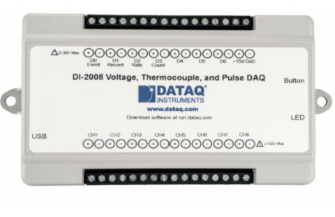 Dataq DI-2008 - 8 channel USB Voltage and Thermocouple DAQ