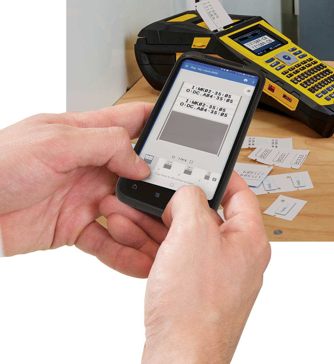 Flashlabel App Mobiele app Express Labels - Products4Engineers